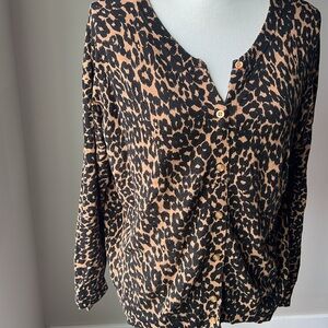 Joe Fresh Animal Print Cardigan
